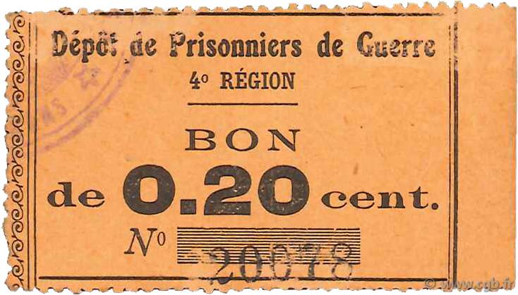20 Centimes FRANCE regionalismo y varios  1914 JPNEC.72.01 MBC