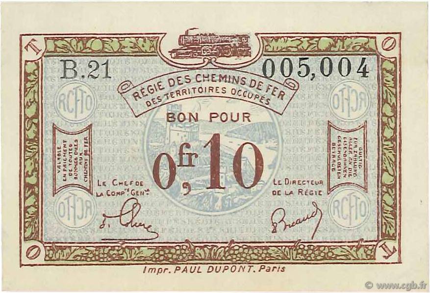 10 Centimes FRANCE regionalism and miscellaneous  1923 JP.135.02 XF+