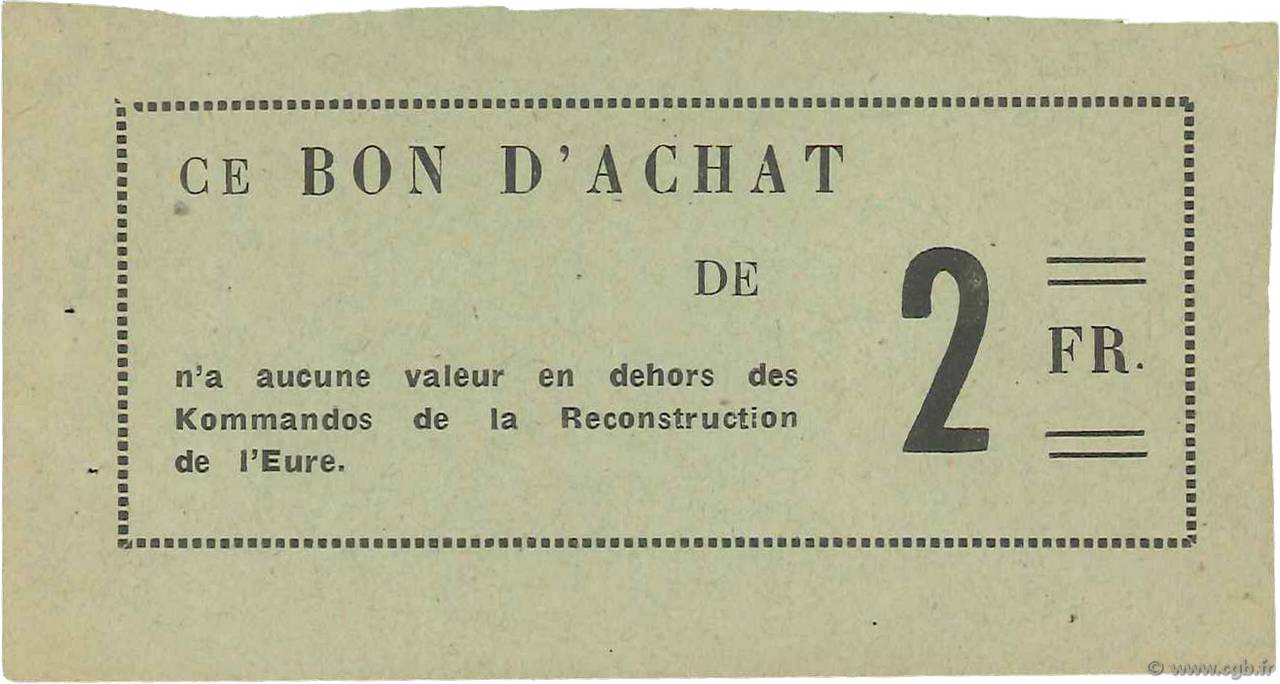 2 Francs FRANCE regionalismo e varie  1940 K.027.2a SPL