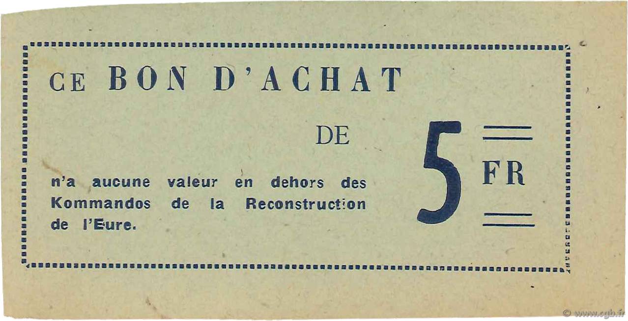 5 Francs FRANCE regionalism and miscellaneous  1940 K.027.3a AU