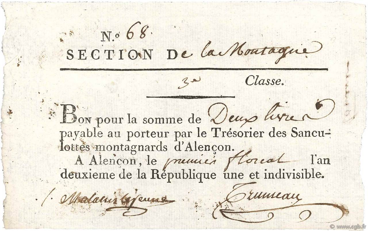 2 Livres FRANCE  1795 Kol.61.096var XF