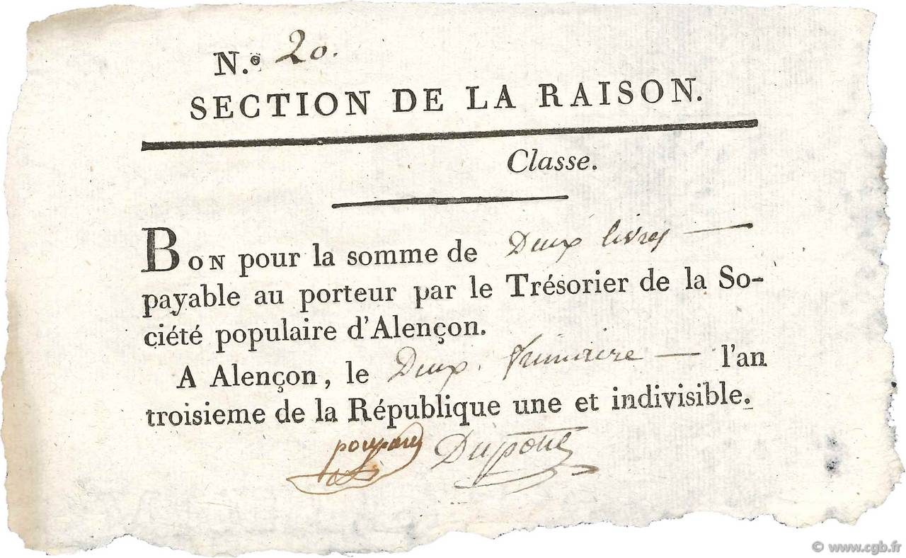2 Livres FRANCE  1794 Kol.61.108var XF