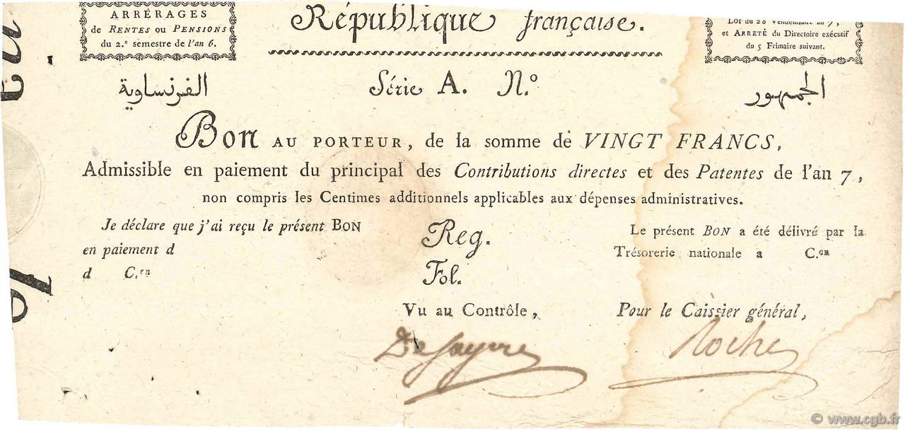20 Francs FRANCE  1798 Laf.215 TTB