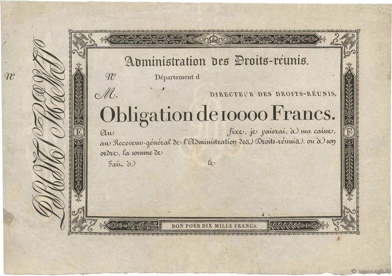 10000 Francs FRANCE  1805 - XF