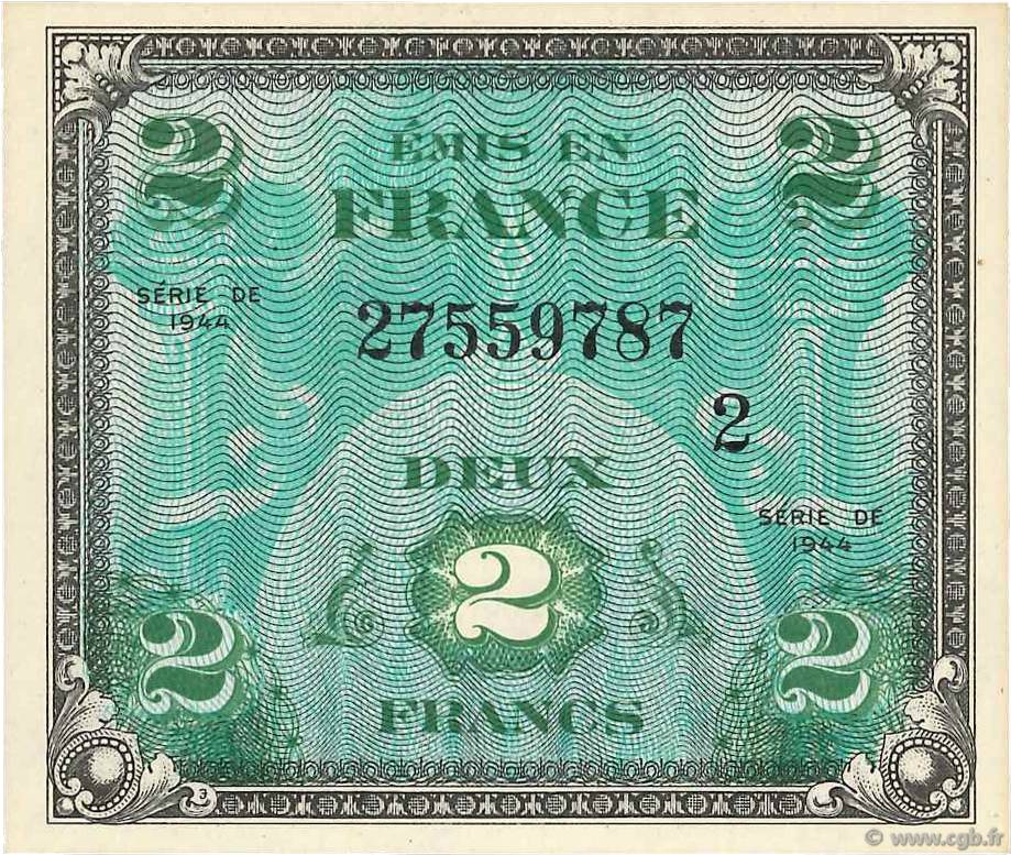 2 Francs DRAPEAU FRANCE  1944 VF.16.02 NEUF