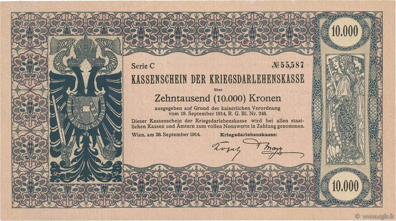 10000 Kronen AUSTRIA  1914 P.028 MBC