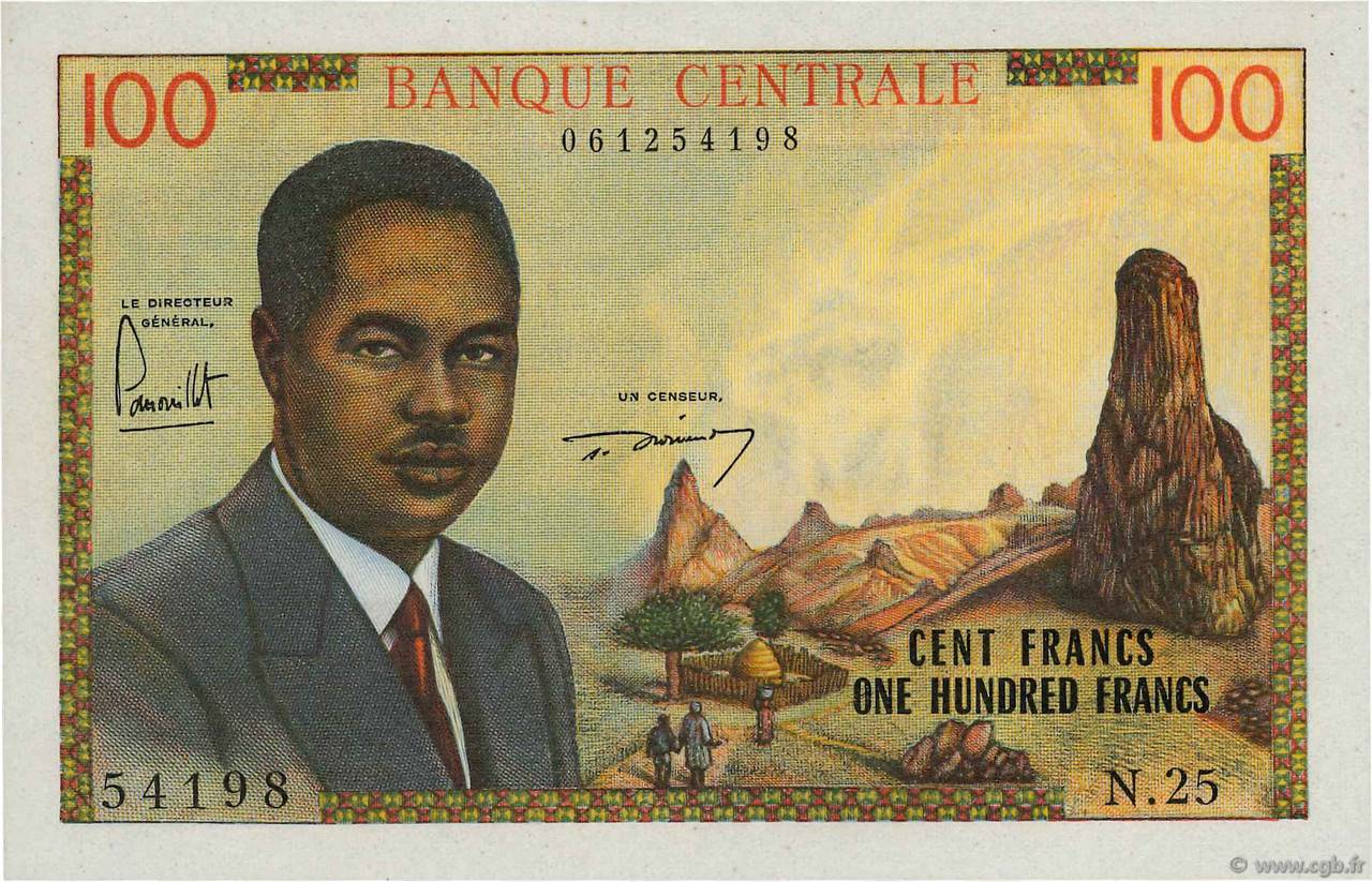 100 Francs CAMEROUN  1962 P.10a NEUF
