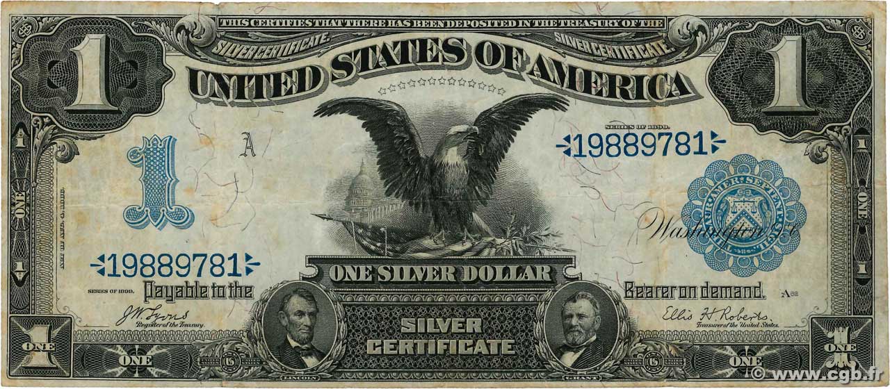 1 Dollar STATI UNITI D AMERICA  1899 P.338a q.BB