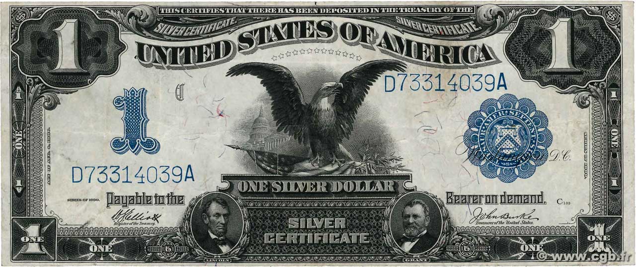 1 Dollar VEREINIGTE STAATEN VON AMERIKA  1899 P.338c SS