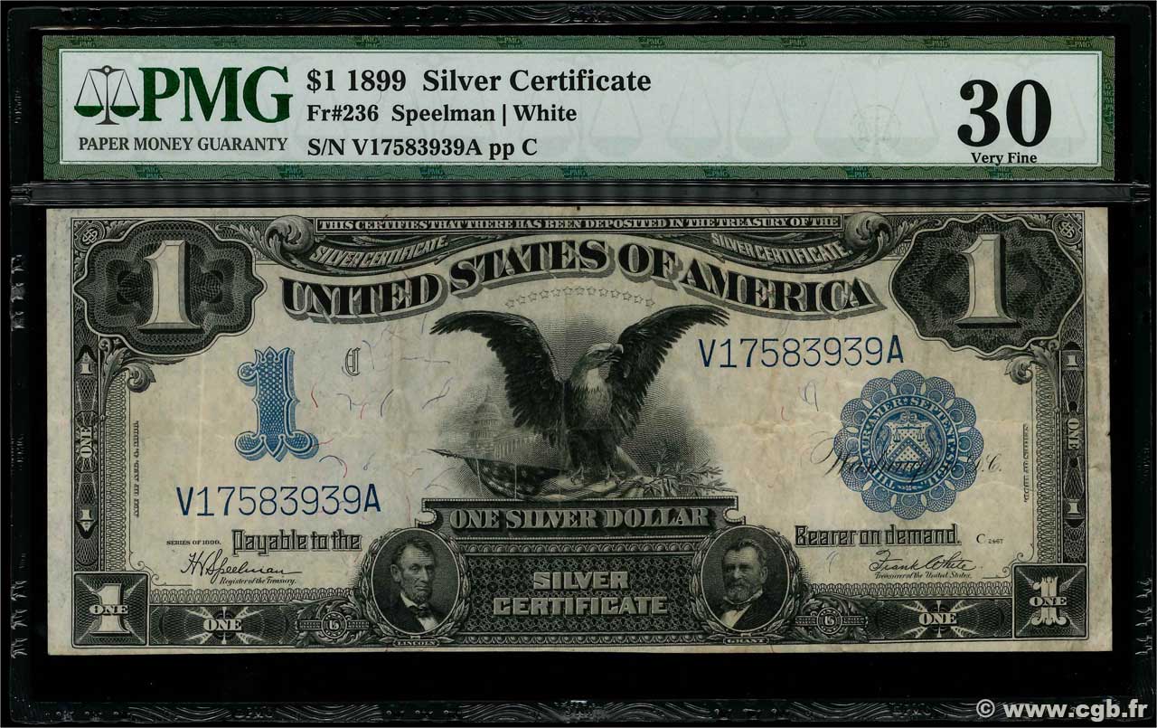 1 Dollar STATI UNITI D AMERICA  1899 P.338c BB