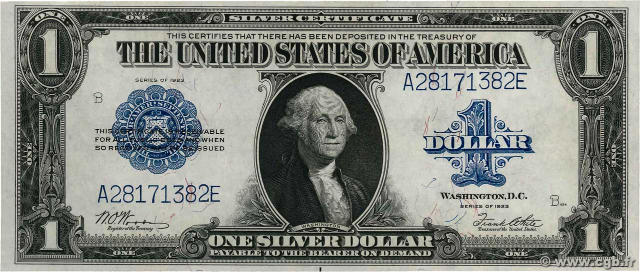 1 Dollar STATI UNITI D AMERICA  1923 P.342 SPL+