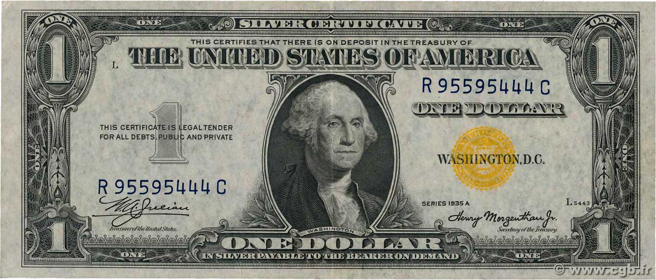 1 Dollar STATI UNITI D AMERICA  1935 P.416AY BB