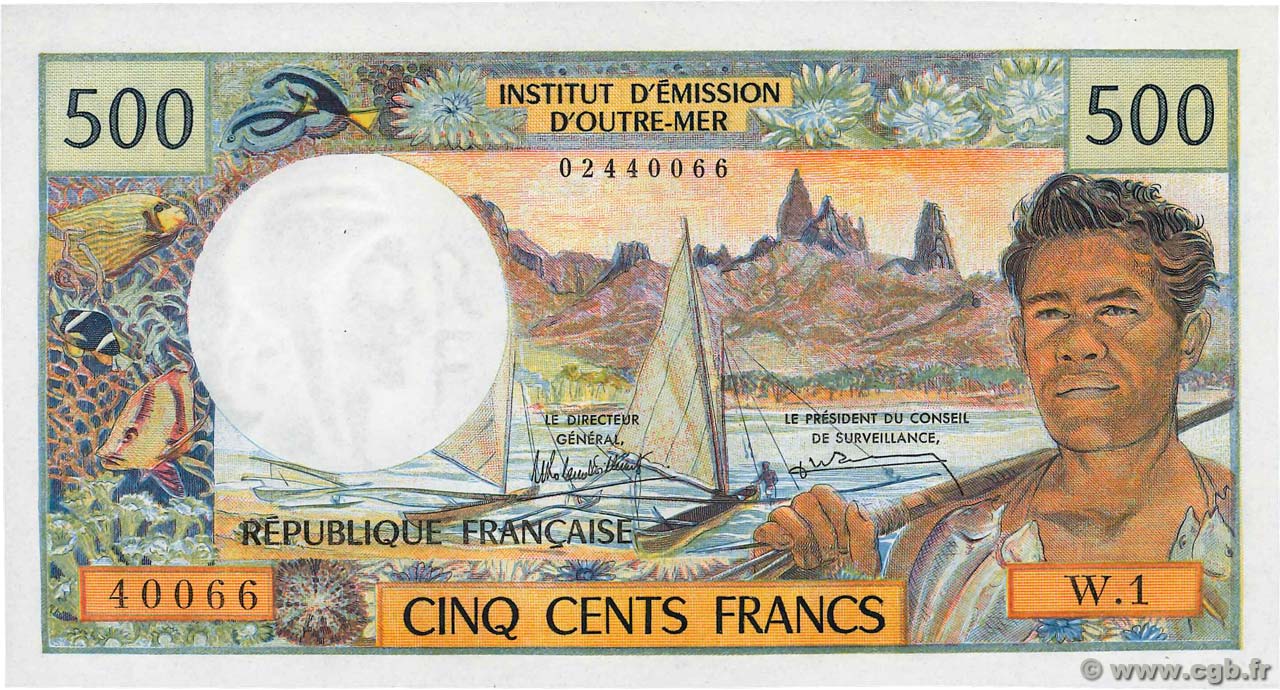 500 Francs NEW CALEDONIA  1990 P.60e UNC