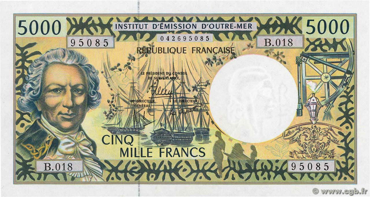 5000 Francs POLYNÉSIE, TERRITOIRES D OUTRE MER  2013 P.03 pr.NEUF