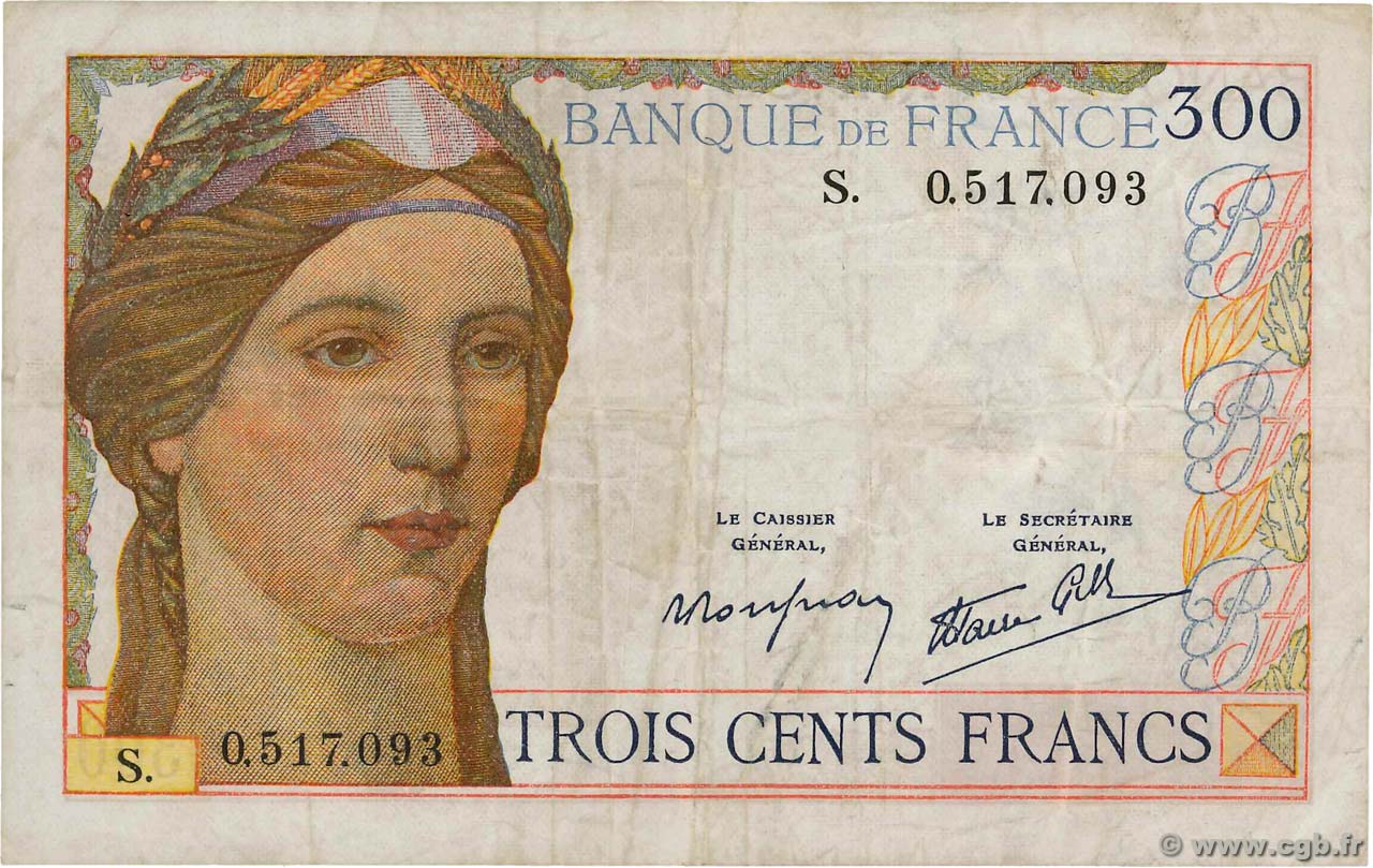 300 Francs FRANCIA  1939 F.29.03 BC