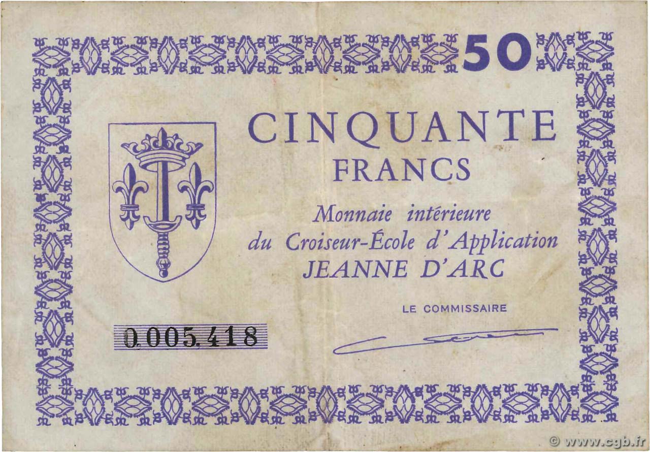 50 Francs FRANCE regionalismo e varie  1947 K.285 BB