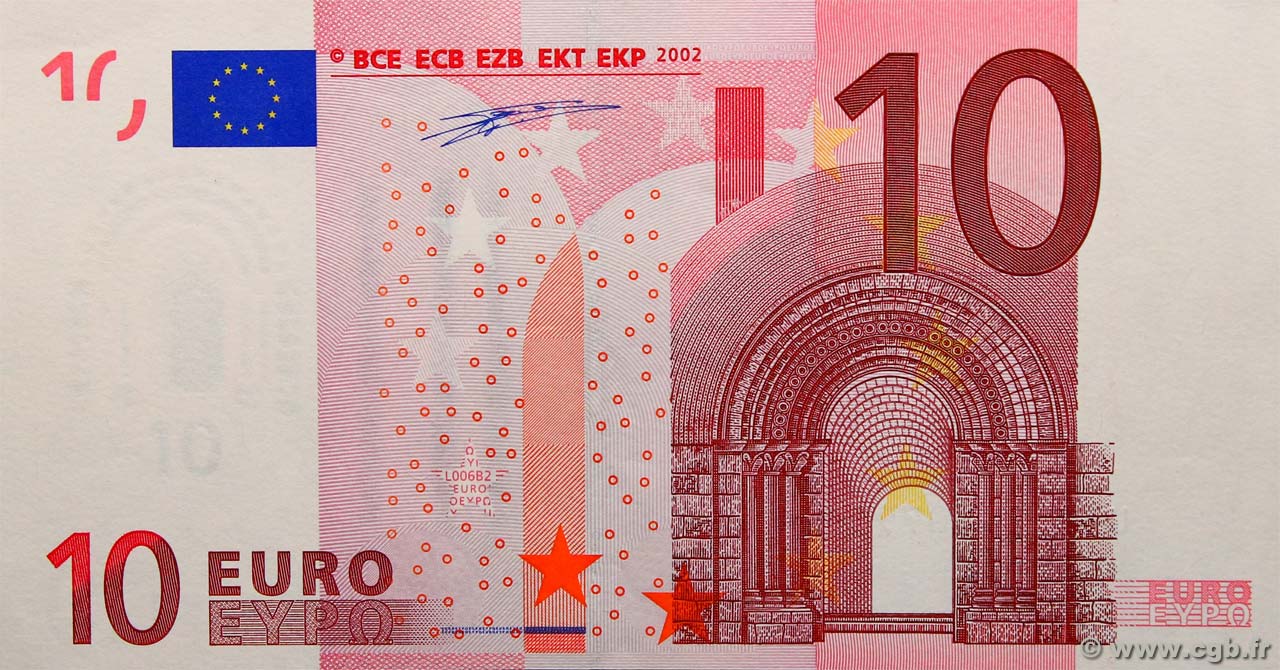 10 Euro Fauté EUROPA  2002  SC+