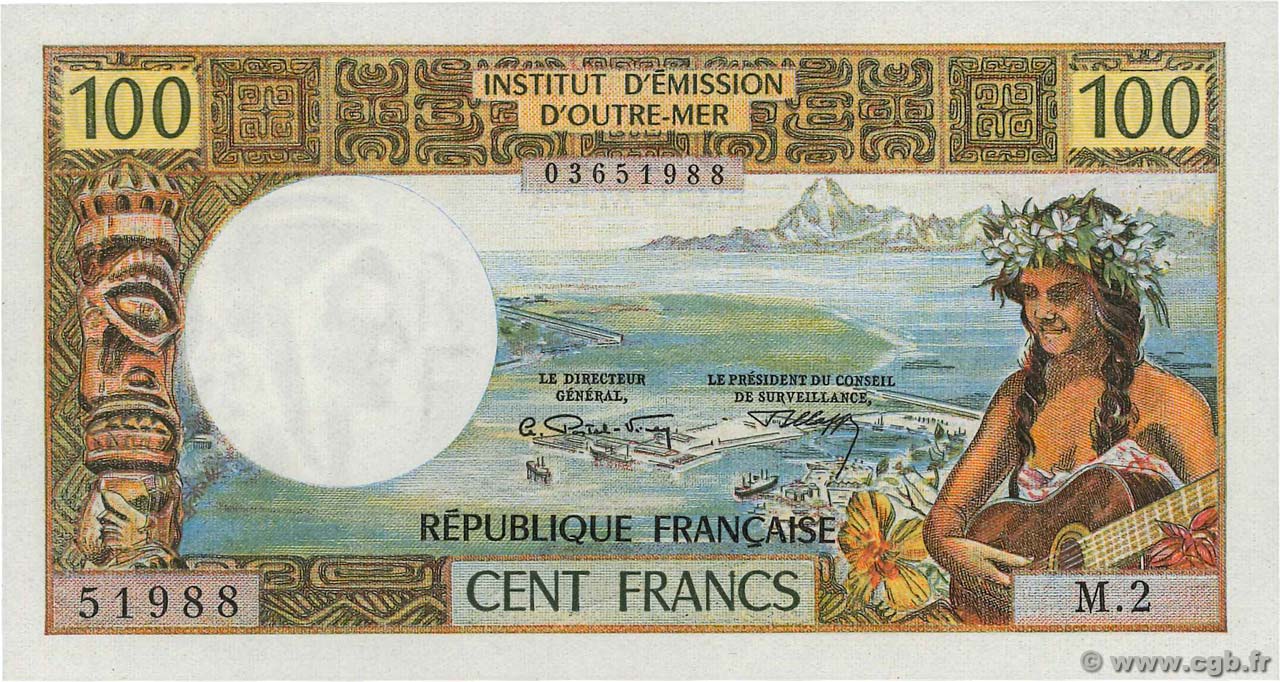 100 Francs NOUVELLE CALÉDONIE  1972 P.63b ST