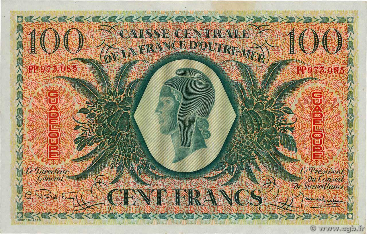 100 Francs GUADELOUPE  1946 P.29a AU-