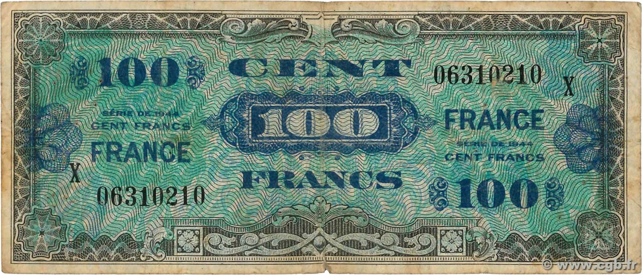 100 Francs FRANCE FRANCIA  1945 VF.25.11 RC+