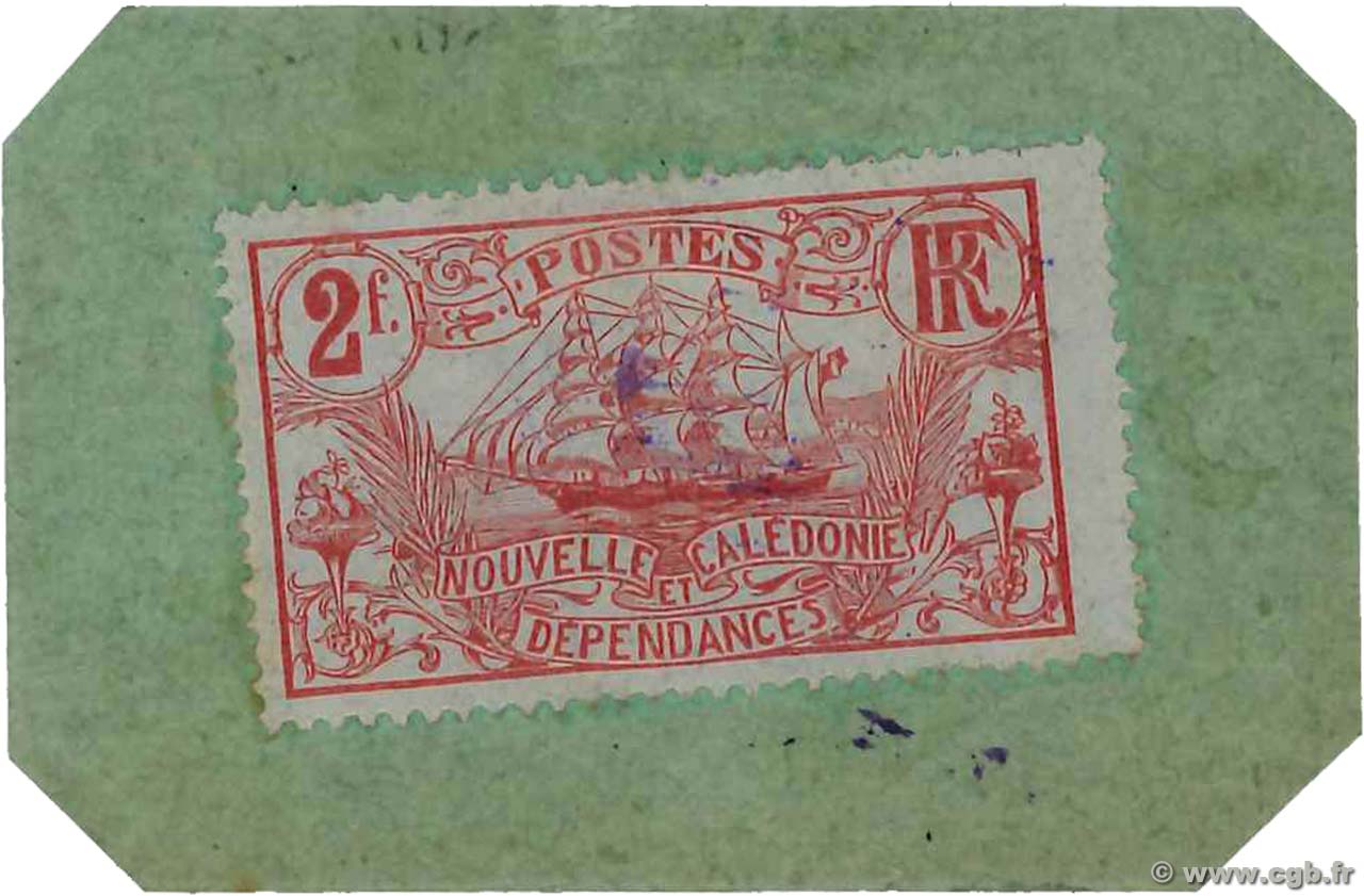 2 Francs NEW CALEDONIA  1914 P.27 UNC
