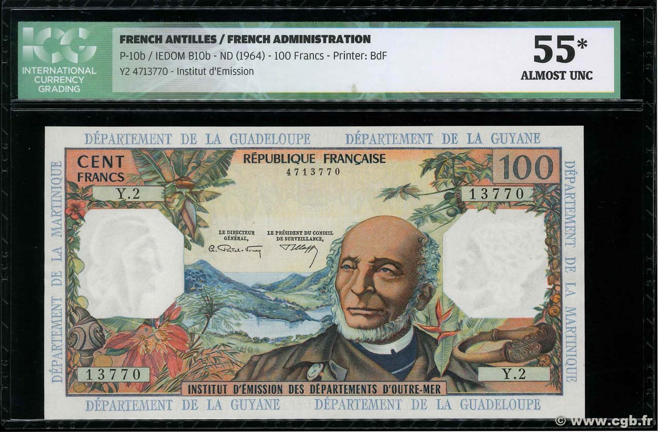 100 Francs FRENCH ANTILLES  1903 P.10b fST