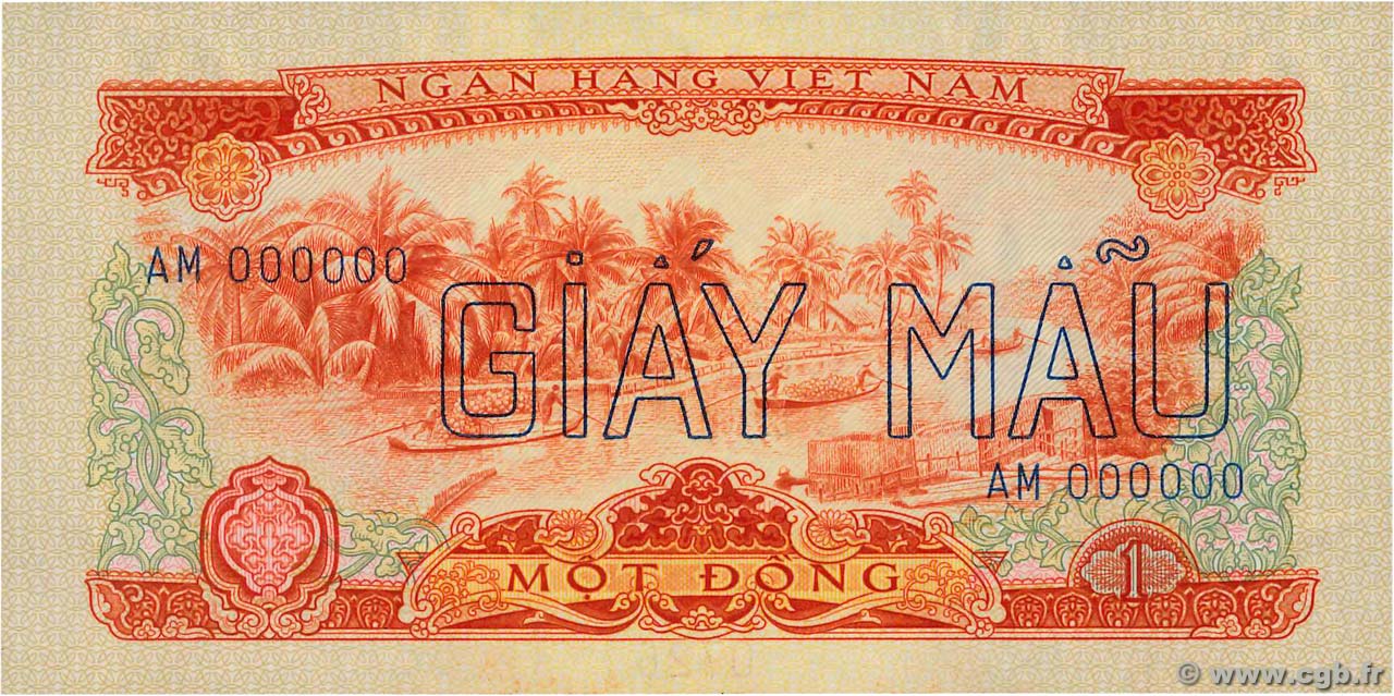 1 Dong Spécimen SOUTH VIETNAM  1966 P.40s UNC-