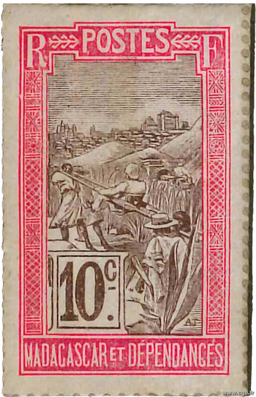 10 Centimes MADAGASCAR  1916 P.010 SPL+
