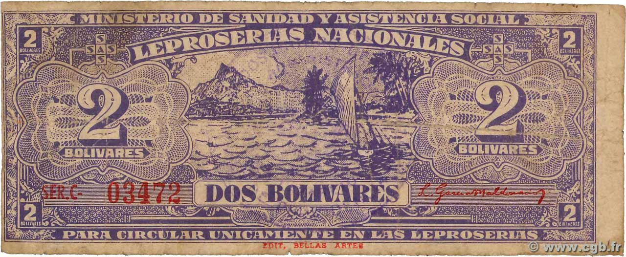 2 Bolivares VENEZUELA  1940 PS.369 fS