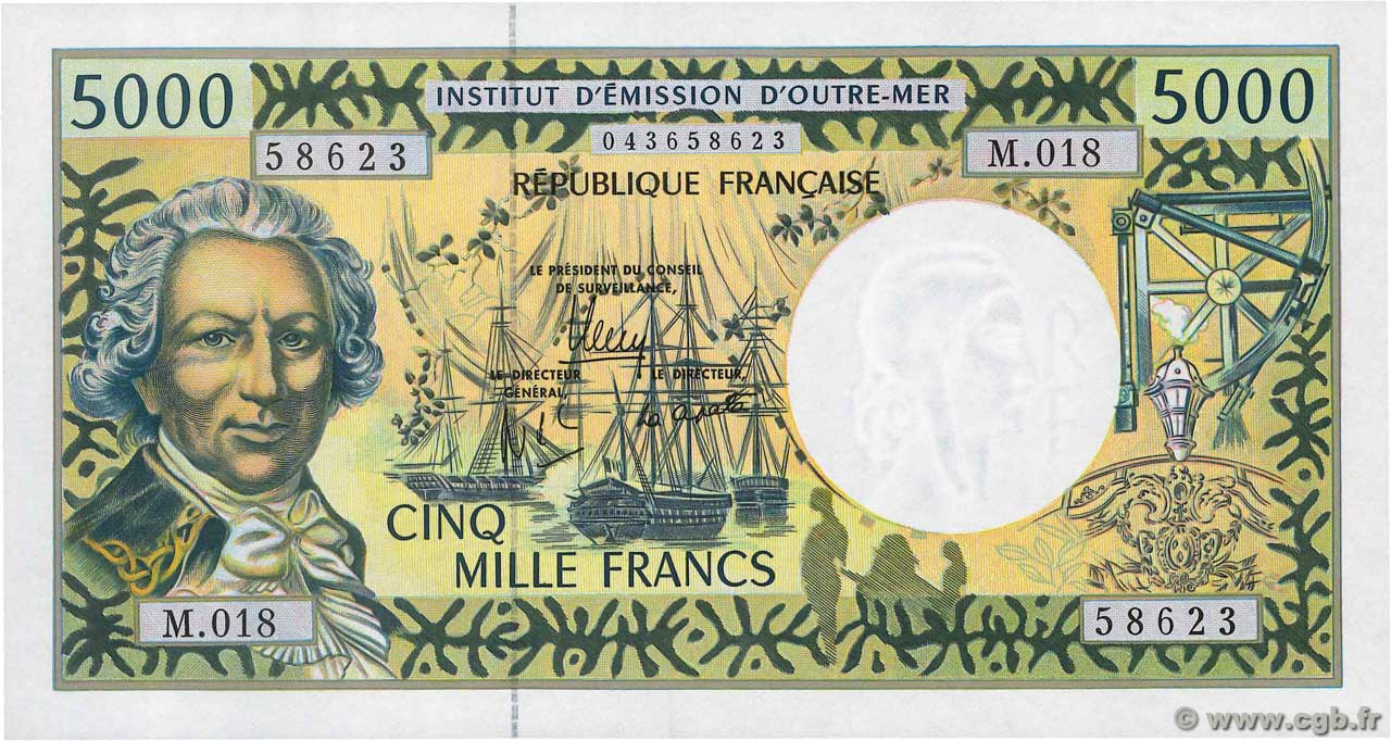 5000 Francs POLYNÉSIE, TERRITOIRES D OUTRE MER  2012 P.03j pr.SPL
