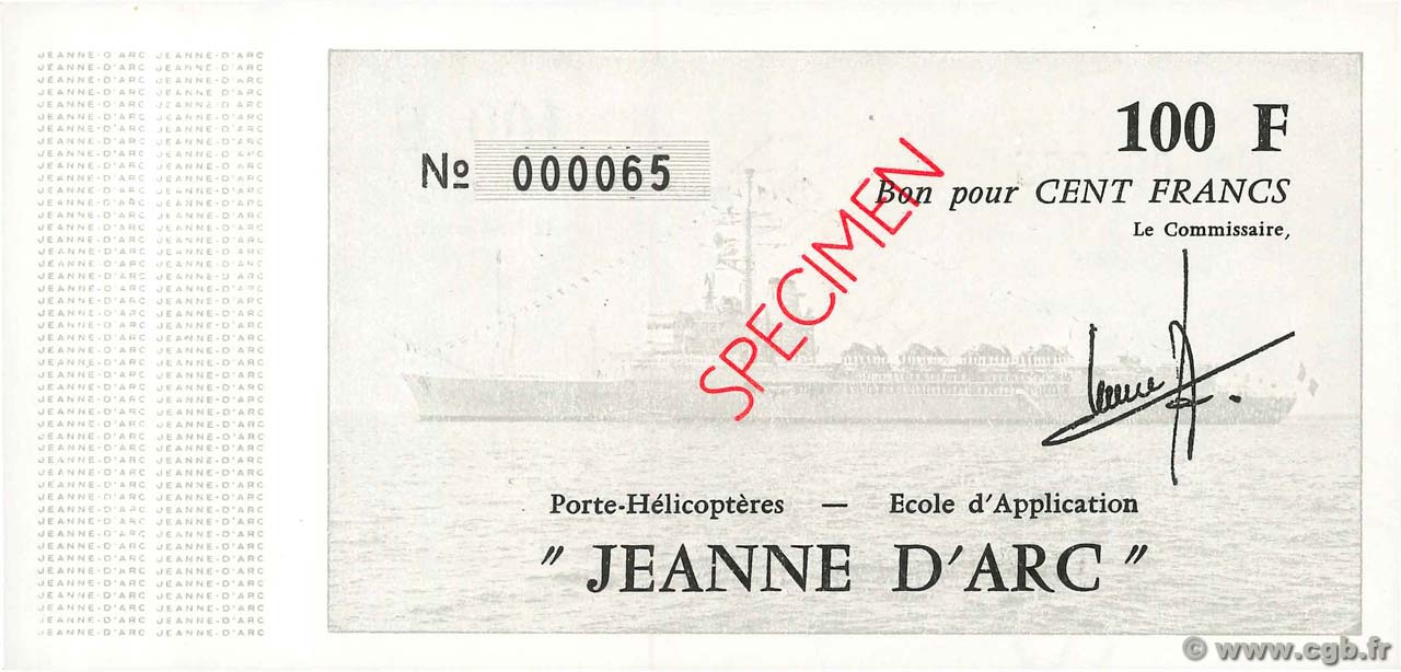 100 Franc Spécimen FRANCE régionalisme et divers  1980 K.302f NEUF