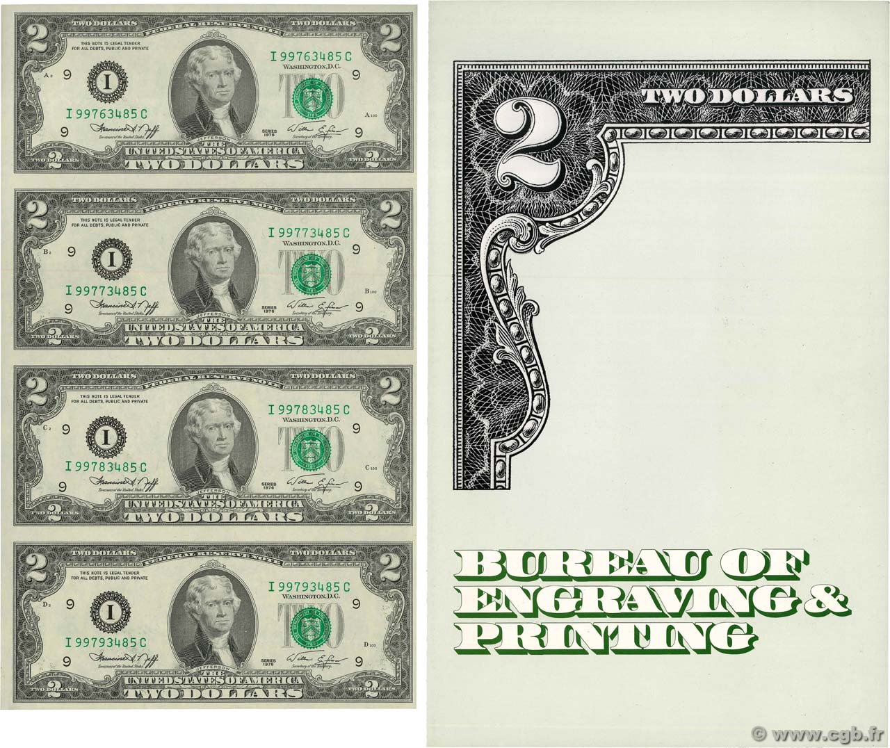 2 Dollars Planche STATI UNITI D AMERICA Minneapolis 1976 P.461 FDC