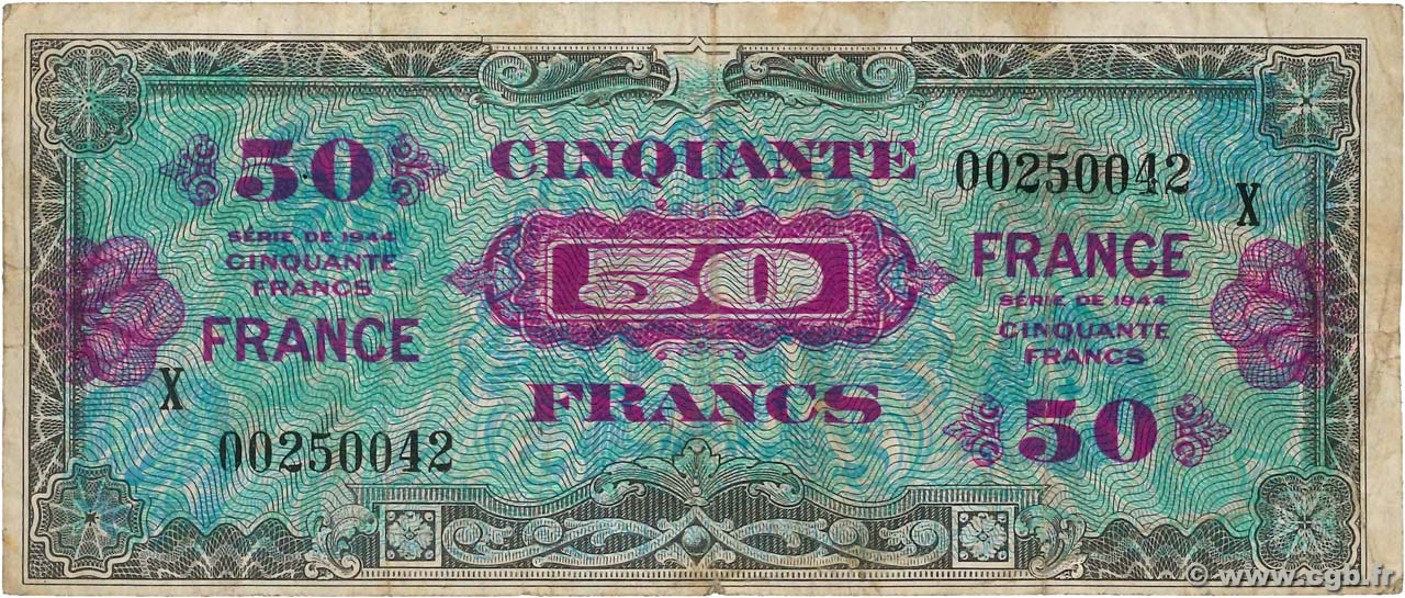 50 Francs FRANCE FRANCE  1945 VF.24.04 TB