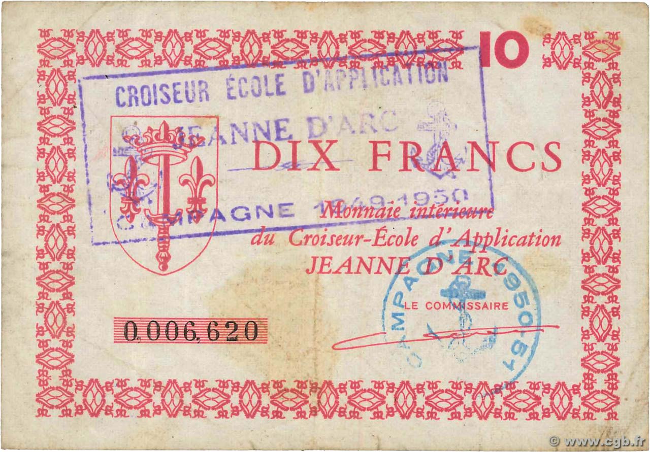 10 Francs FRANCE regionalism and miscellaneous  1949 K.283 F