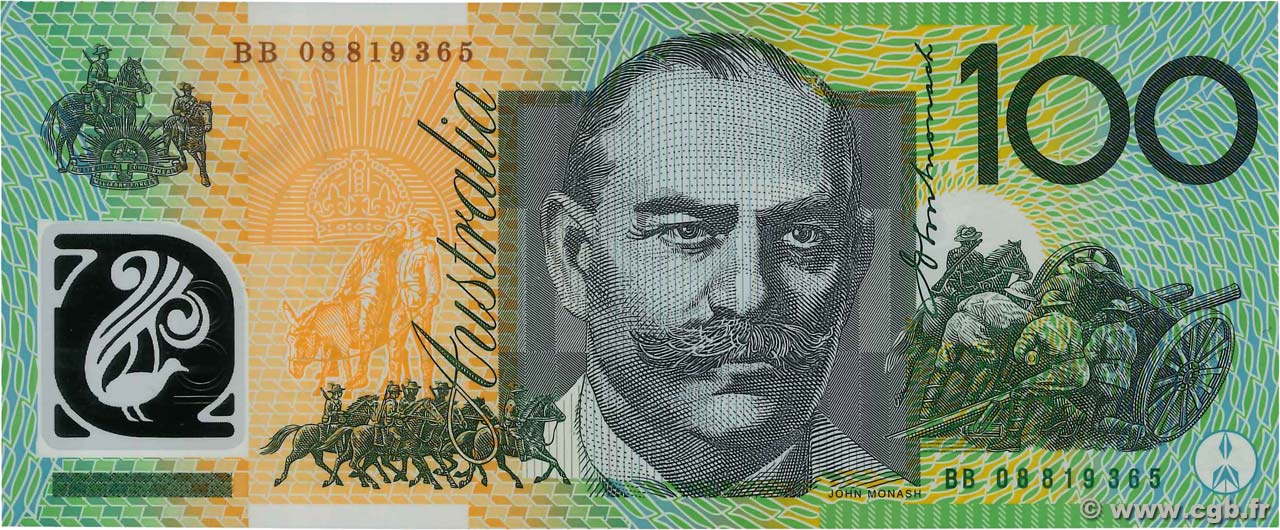 100 Dollars AUSTRALIEN  2008 P.61a ST