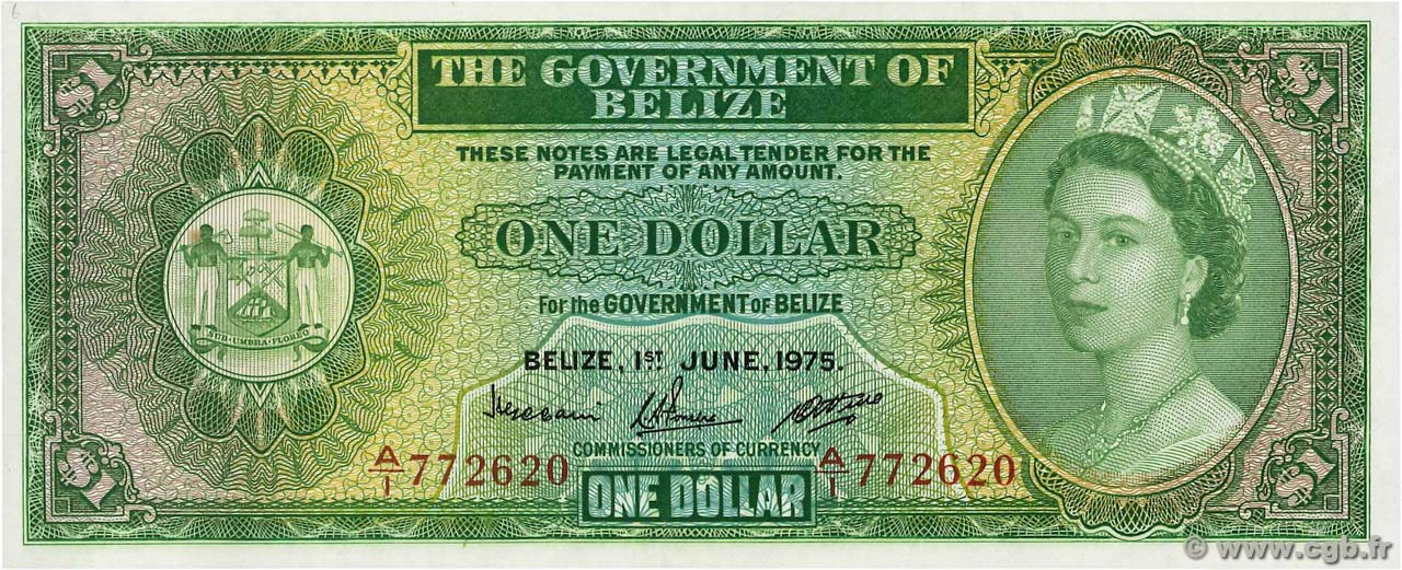 1 Dollar BELIZE  1975 P.33b ST