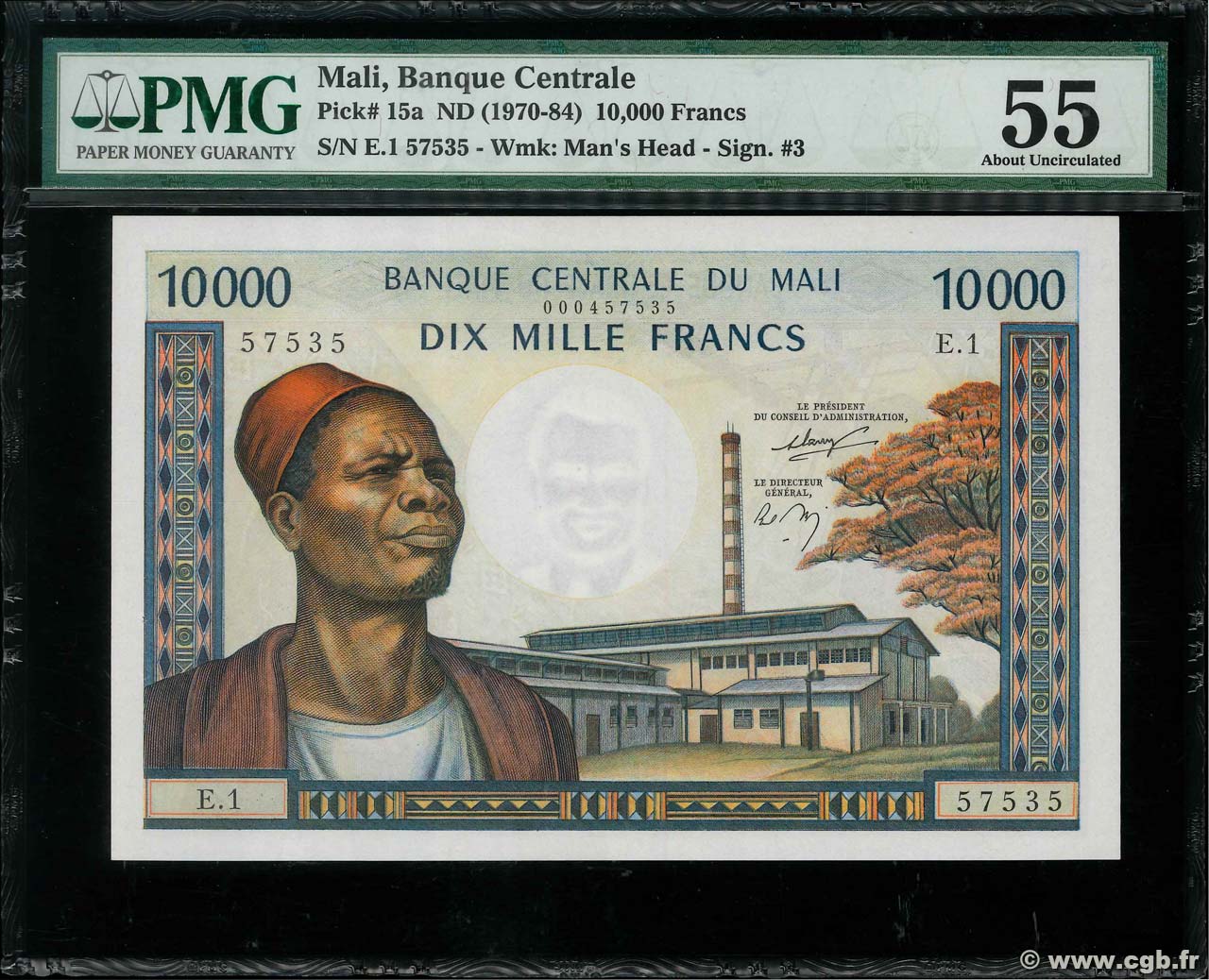 10000 Francs MALI  1973 P.15a fST