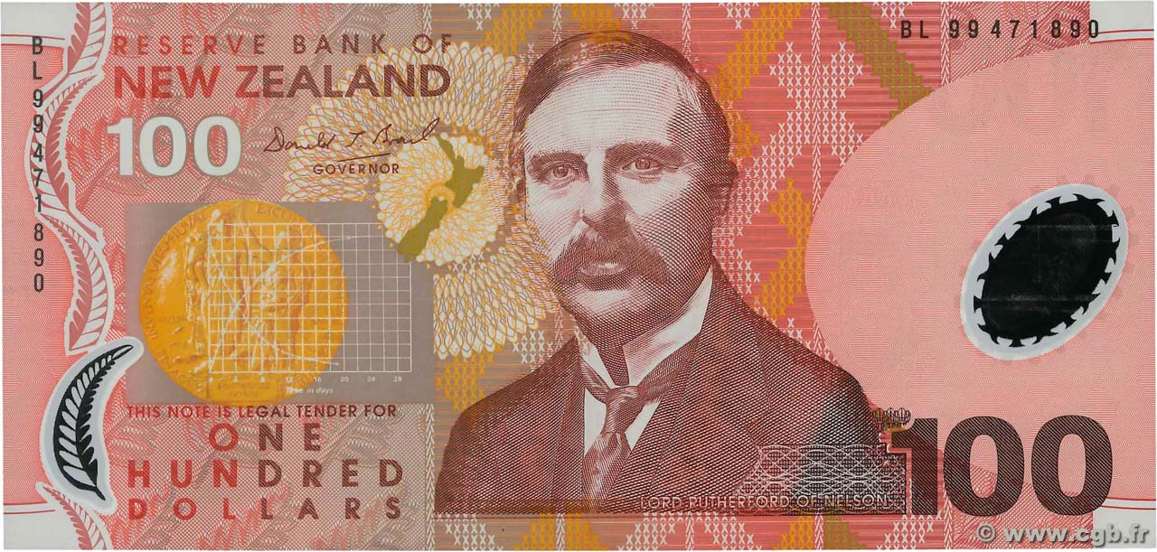 100 Dollars NUEVA ZELANDA
  1999 P.189a SC