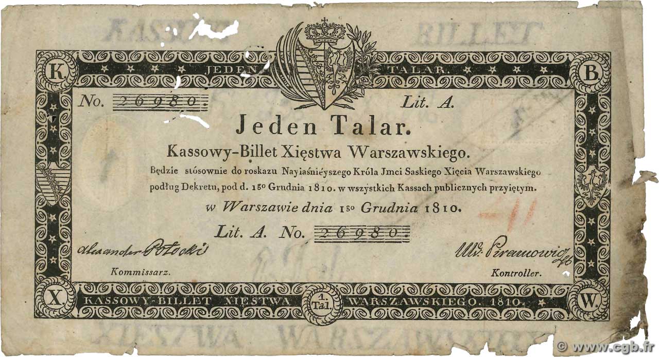 1 Talar POLAND  1810 P.A12 G