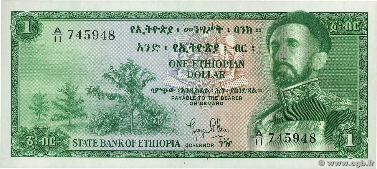 1 Dollar ETHIOPIA  1961 P.18a UNC-
