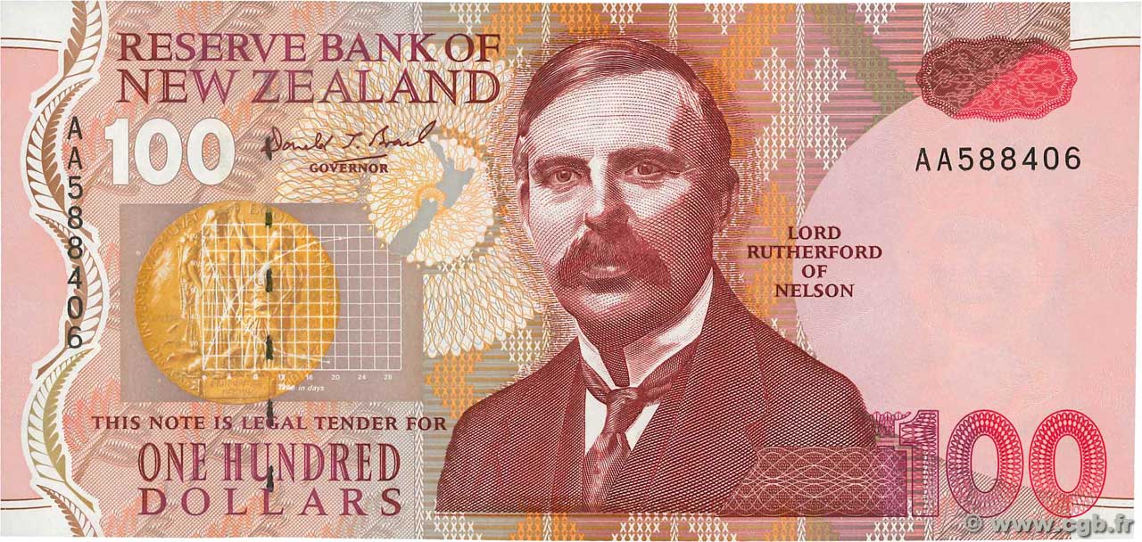 100 Dollars NEW ZEALAND  1992 P.181a UNC