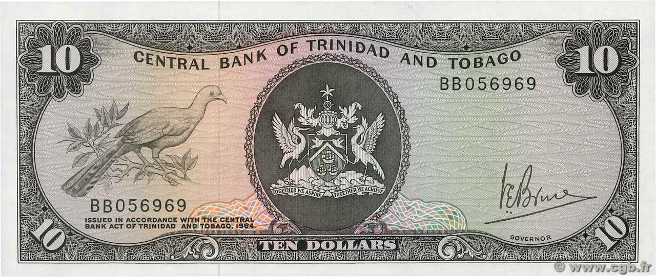 10 Dollars TRINIDAD and TOBAGO  1977 P.32a UNC