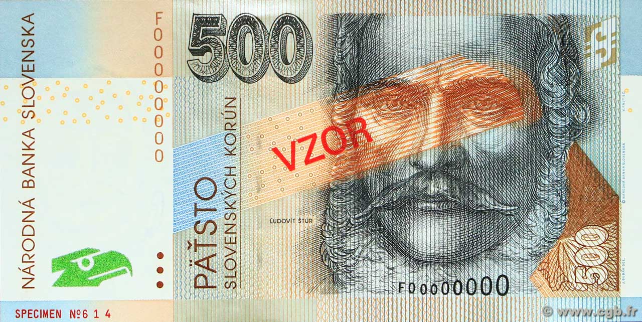 500 Korun Spécimen SLOVAKIA  2006 P.46s UNC