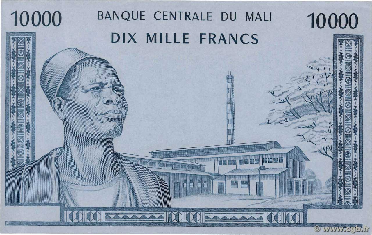 10000 Francs Épreuve MALI  1970 P.15p q.FDC