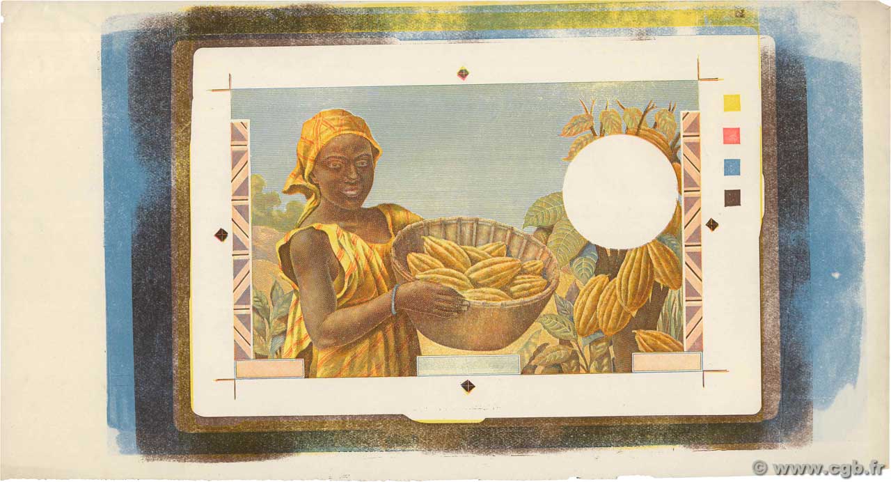 1000 Francs Épreuve AFRIQUE ÉQUATORIALE FRANÇAISE  1957 P.34E SPL