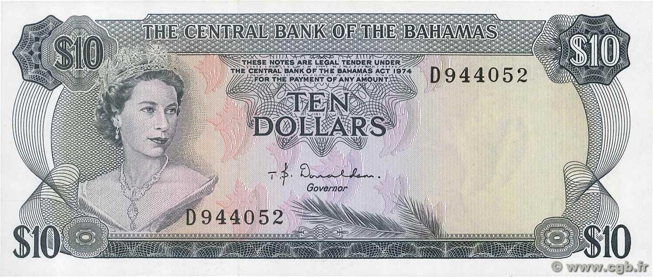 10 Dollars BAHAMAS  1974 P.38a NEUF