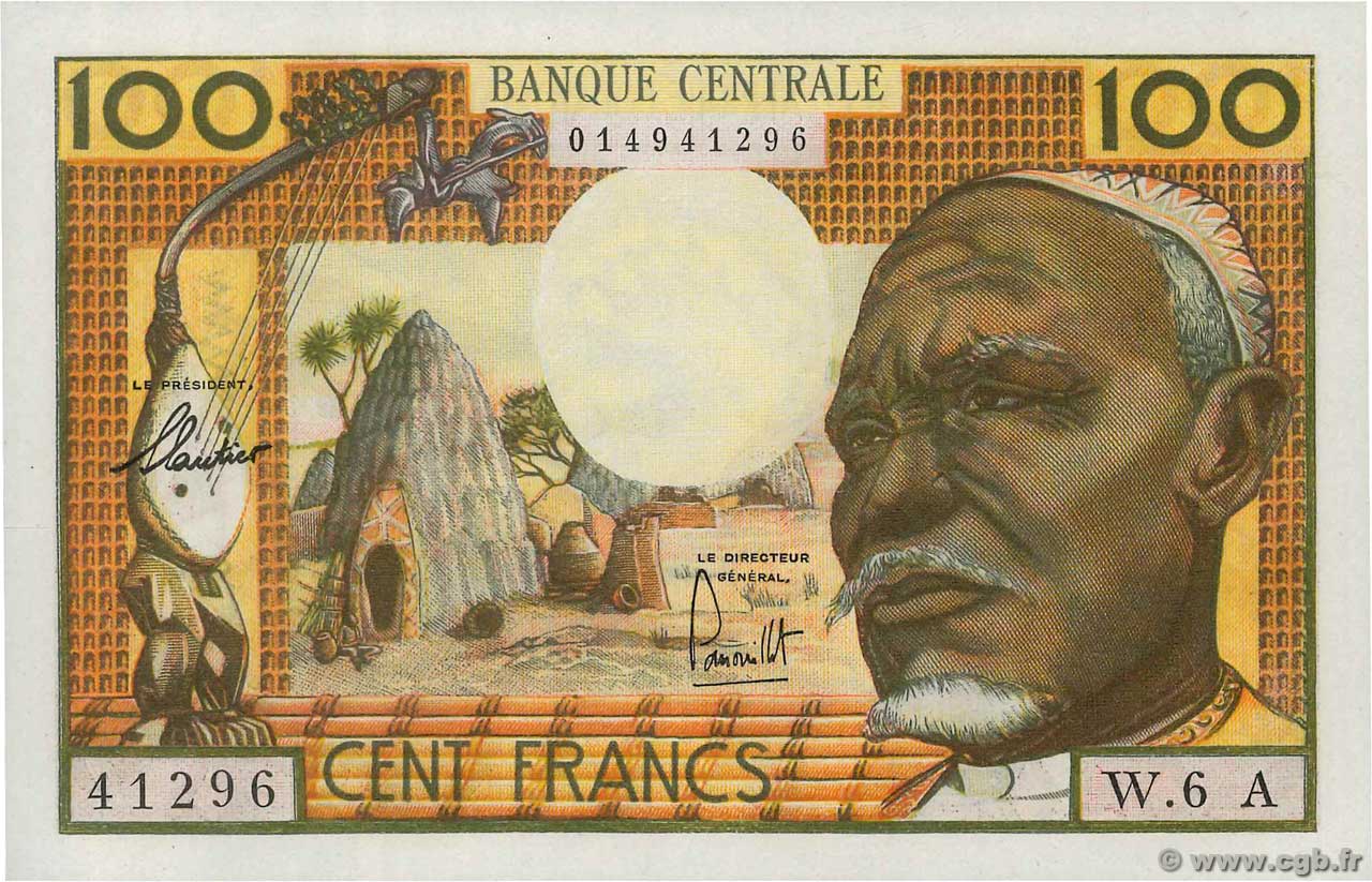 100 Francs ÉTATS DE L AFRIQUE ÉQUATORIALE  1963 P.03a SPL+