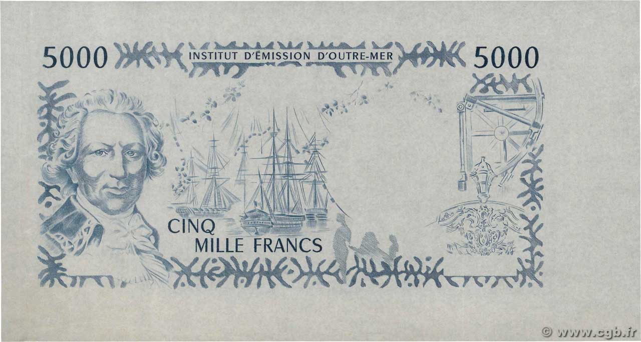 5000 Francs Épreuve POLYNÉSIE, TERRITOIRES D OUTRE MER  1996 P.03p NEUF