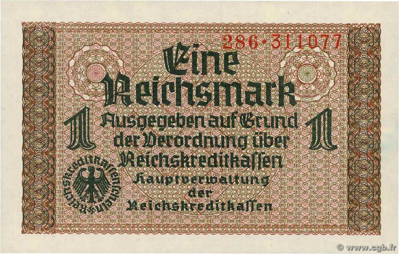 1 Reichsmark GERMANIA  1940 P.R136a FDC