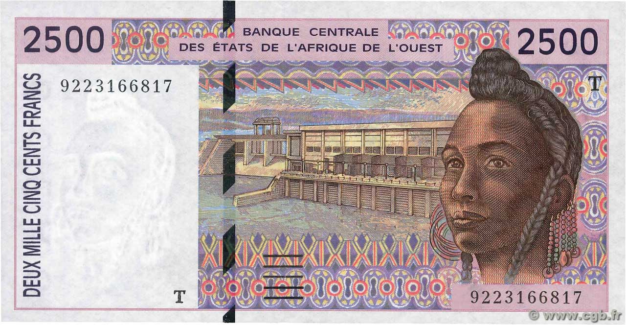 2500 Francs ÉTATS DE L AFRIQUE DE L OUEST  1992 P.812Ta pr.NEUF